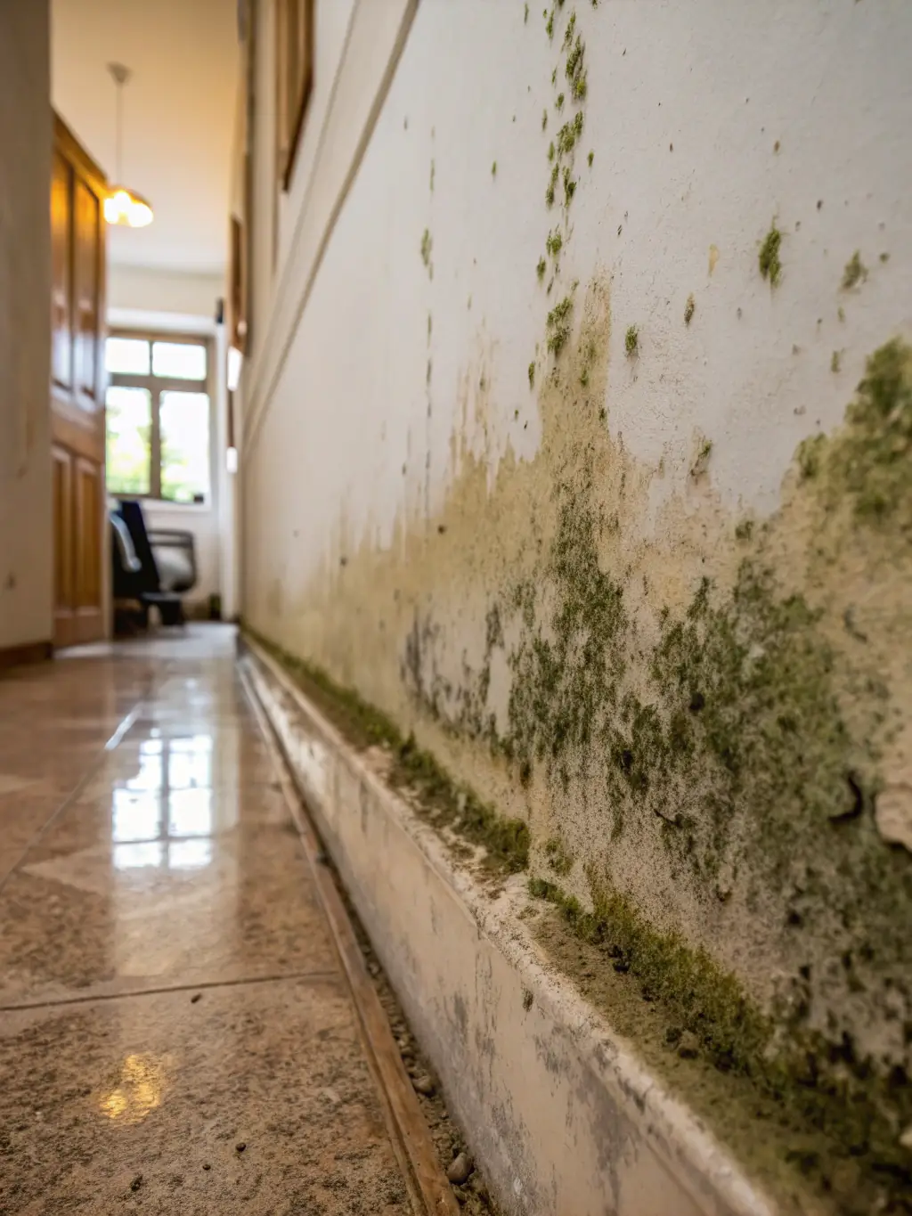 A photo illustrating mold growth in a residential or commercial setting, emphasizing the importance of professional mold removal and remediation.